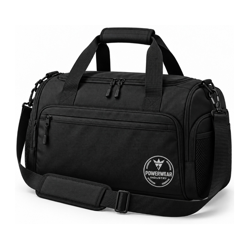 All Black Tactical Gym Duffle Bag - Power Wear Industry