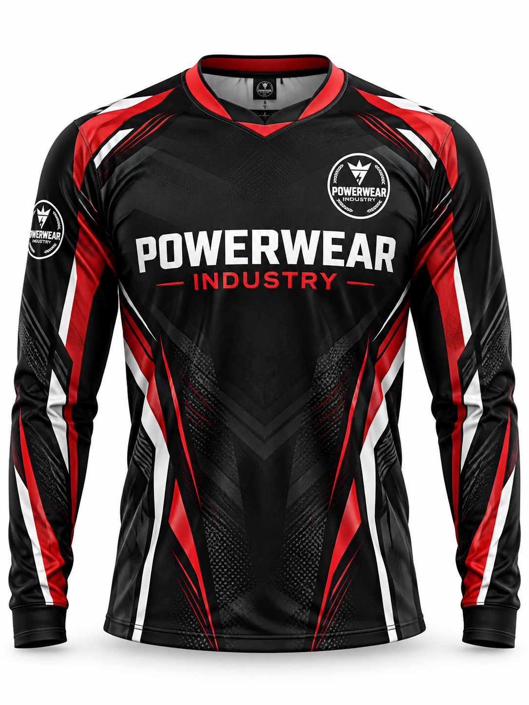 Wholesale Black Red Racing Motorsport Jersey - Custom Manufacturing | Power Wear Industry