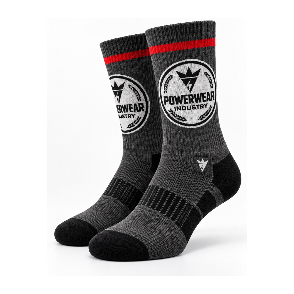 Charcoal Heather Sports Socks - Power Wear Industry