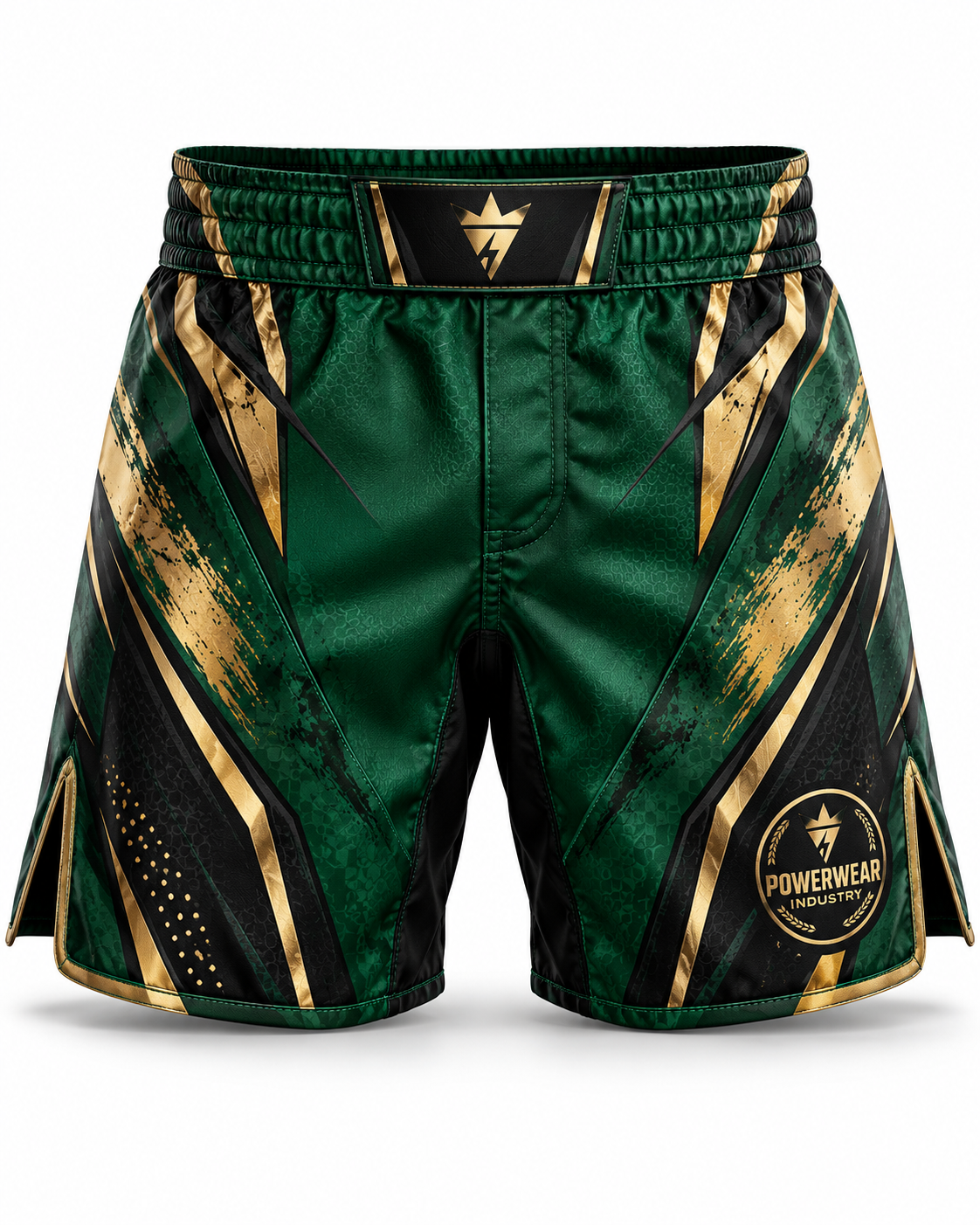 Wholesale Charcoal Neon MMA Fight Shorts - Custom Manufacturing | Power Wear Industry