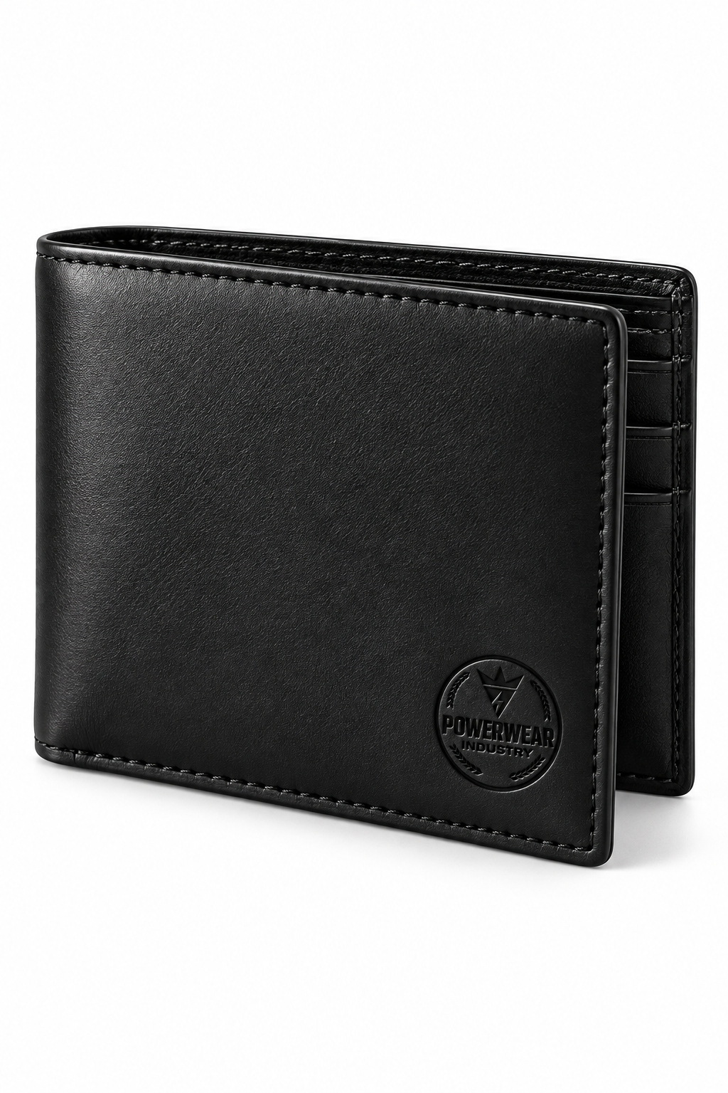 Wholesale Gents Black Leather Bifold Wallet - Custom Manufacturing | Power Wear Industry