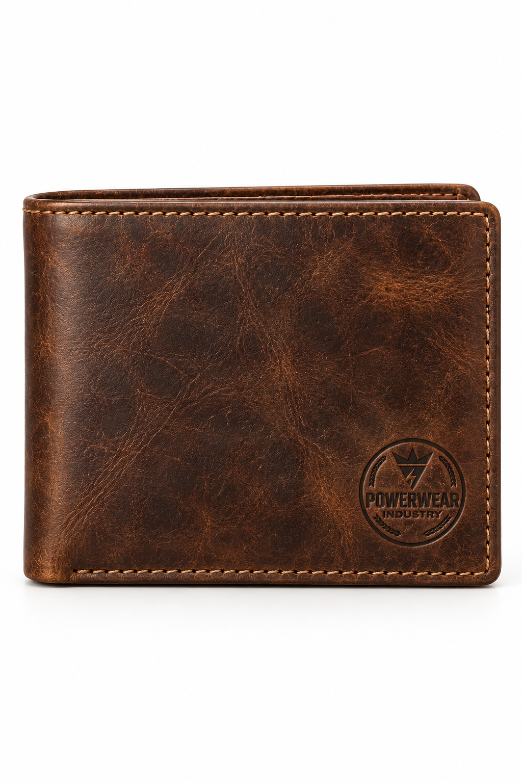 Wholesale Gents Vintage Brown Bifold Wallet - Custom Manufacturing | Power Wear Industry