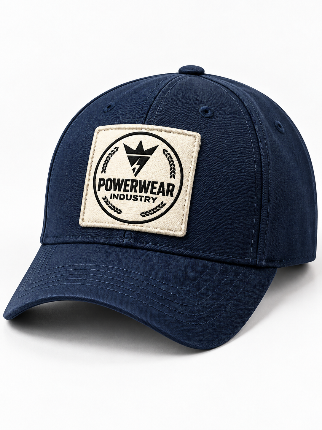 Wholesale Navy Woven Patch Baseball Cap - Custom Manufacturing | Power Wear Industry