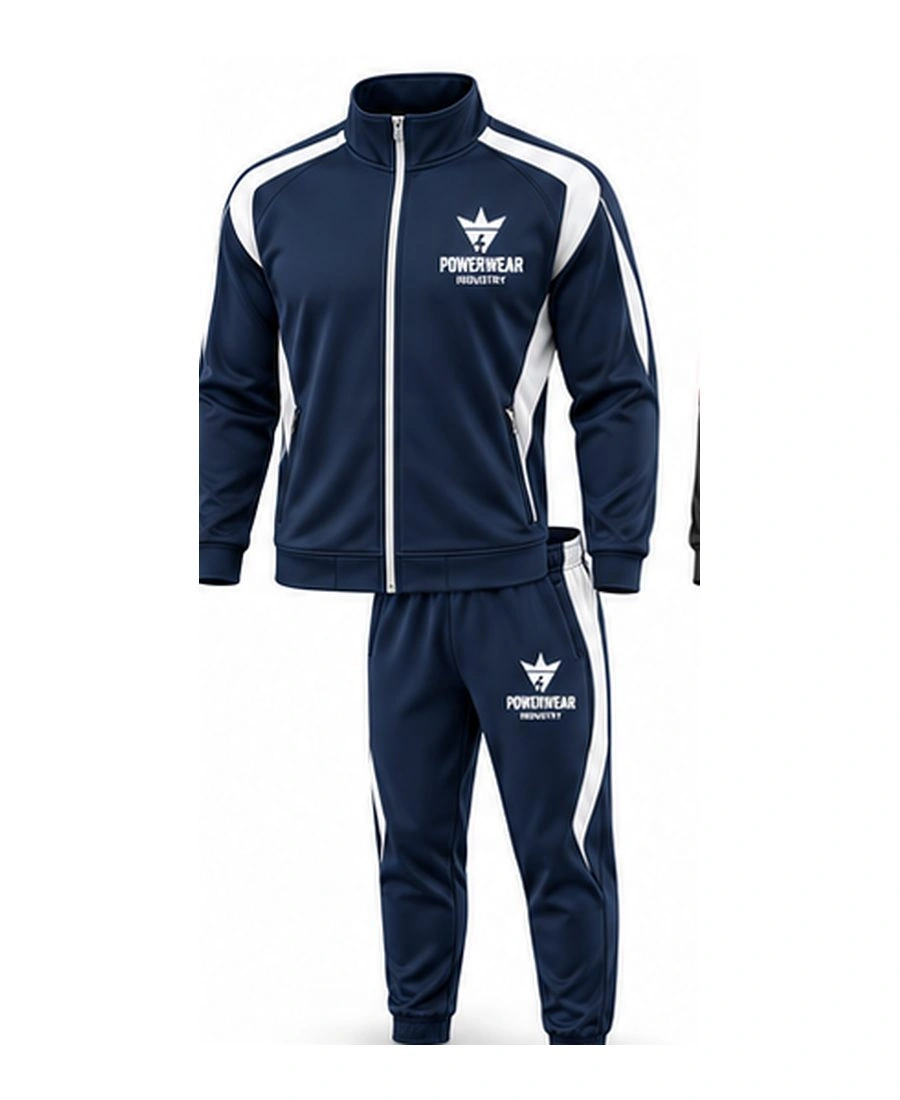 Contrast Panel Athletic Squad Training Suit by Power Wear Industry with branded crest