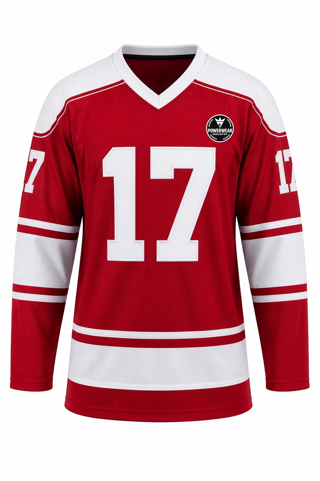 Custom Ice Hockey Jersey — Design 05 by Power Wear Industry with left-chest logo