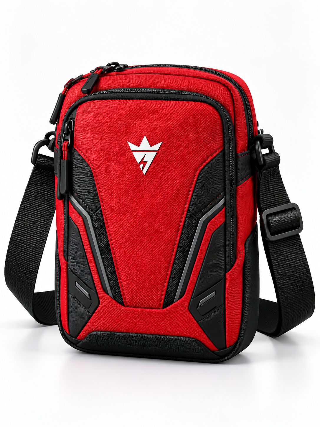 Wholesale Red Black Sport Crossbody Bag - Custom Manufacturing | Power Wear Industry
