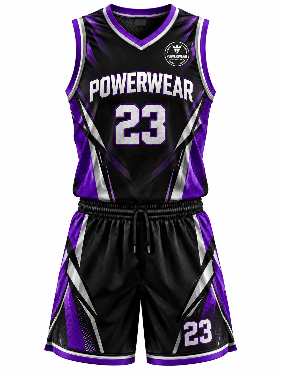 Black Purple Basketball Uniform - Powerwear Industry
